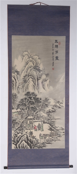 Chinese mountain painting with 2ad0ea