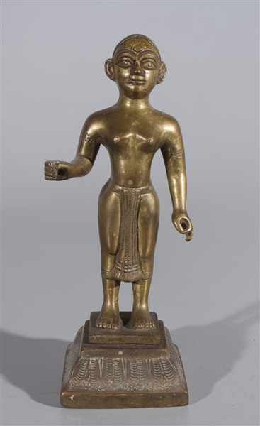 Indian Bronze Statue with both hands