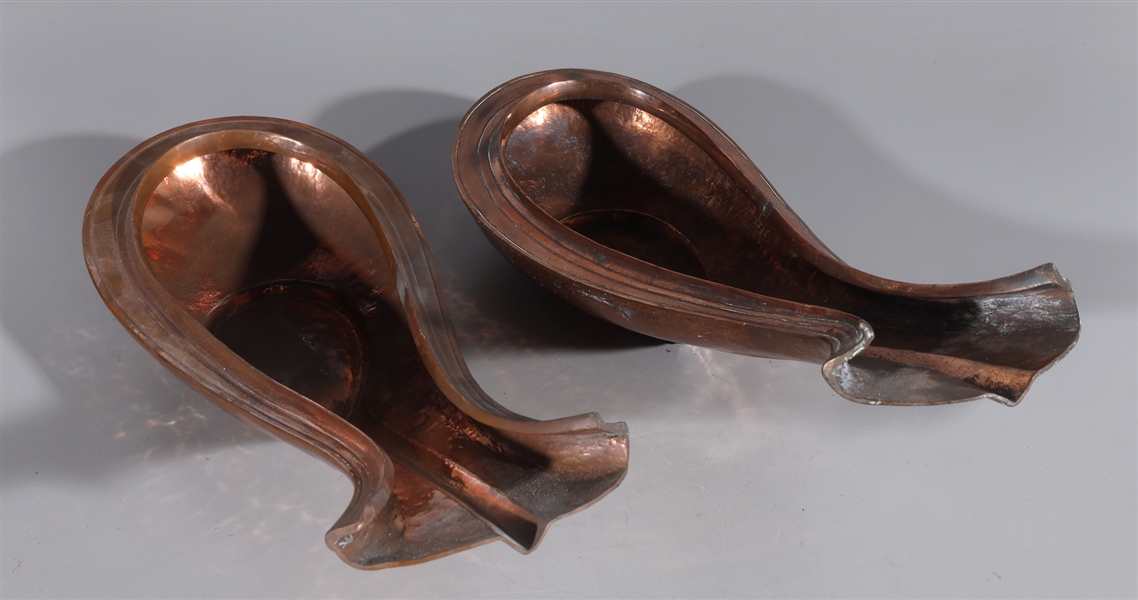 Pair Antique Yoni Hindi Copper