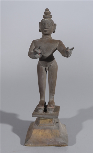 Indian bronze statue of Radha dancing