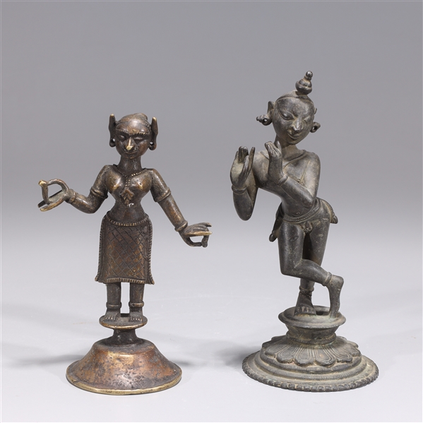 Pair of antique Indian bronze statues 2ad12f