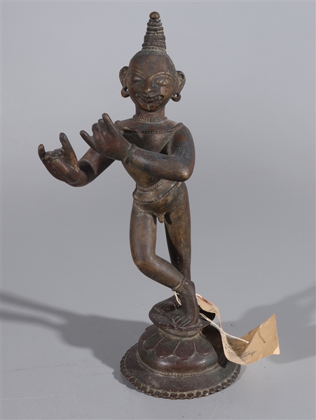 18th century Indian bronze Krishna 2ad136