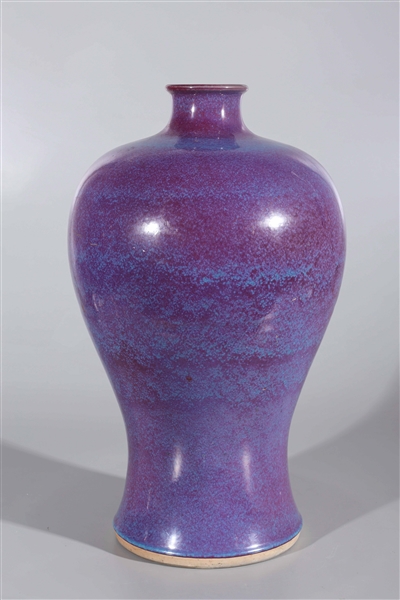 Chinese flambé glaze Meiping vase;