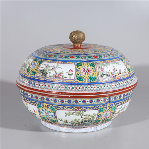 Chinese famille rose enameled porcelain