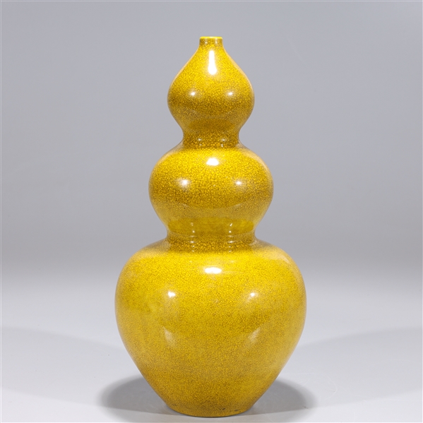 Chinese yellow crackle glazed triple 2ad1a3