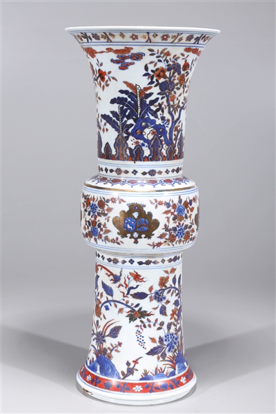 Chinese blue, red, and white porcelain