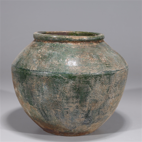 Chinese early style green glazed