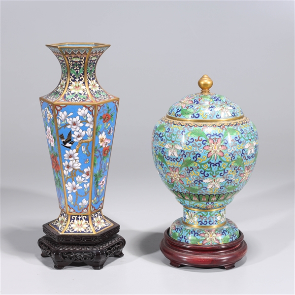 Two Chinese cloisonne enameled 2ad1de