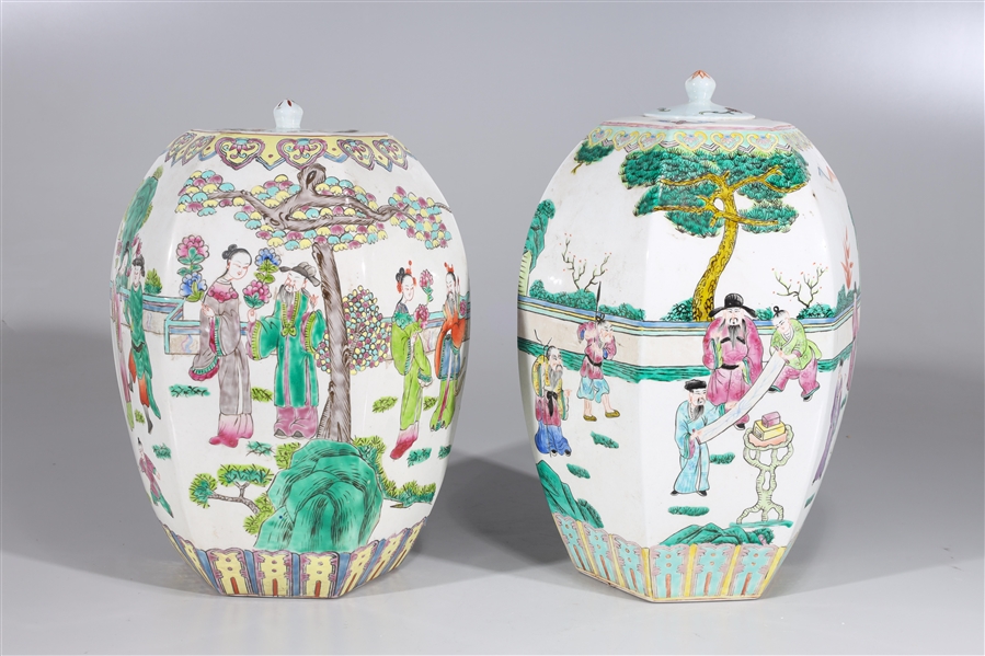 Two Chinese enameled porcelain