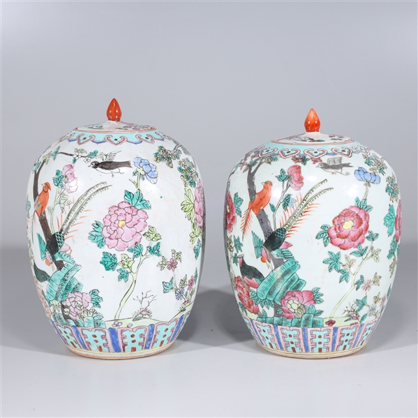 Two old Chinese enameled porcelain