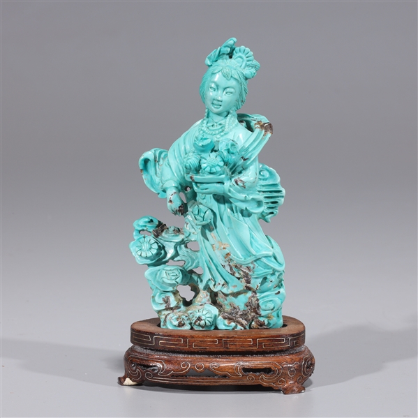 Chinese turquoise carving of a 2ad1f6