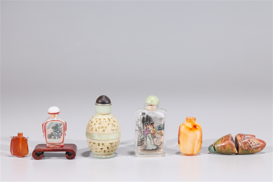 Six various Chinese snuff bottles  2ad20d