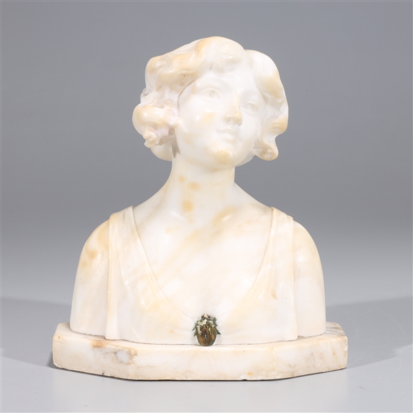 Marble bust of a woman, possibly