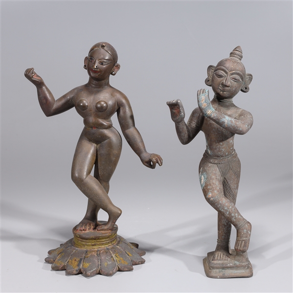Antique Indian bronze statues, 19th