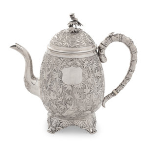 A Chinese Export Silver Teapot MARK 2ad298
