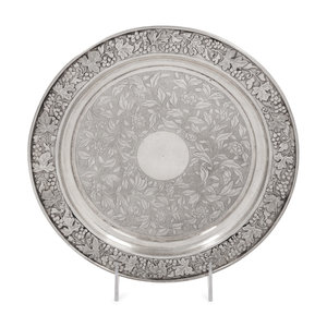 A Chinese Export Silver Salver of 2ad29d