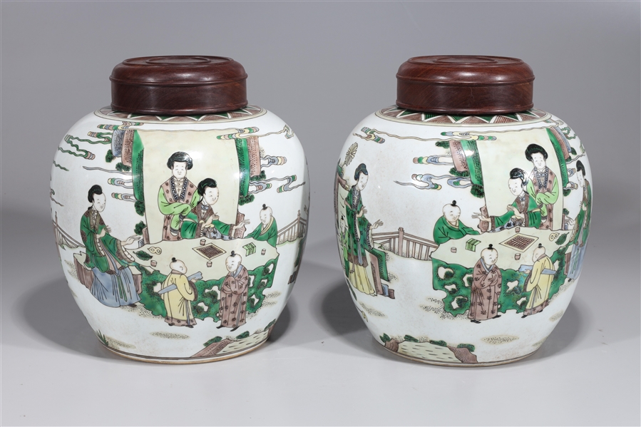 Pair of Chinese Kangxi style famille 2ad2e8