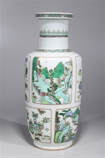 Tall Chinese Kangxi style famille 2ad2eb