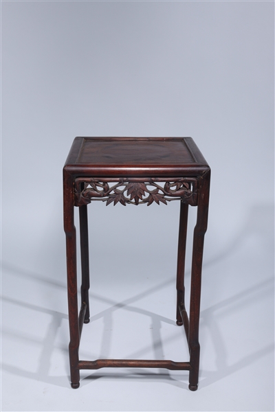 Chinese wood side table with carved 2ad2f3