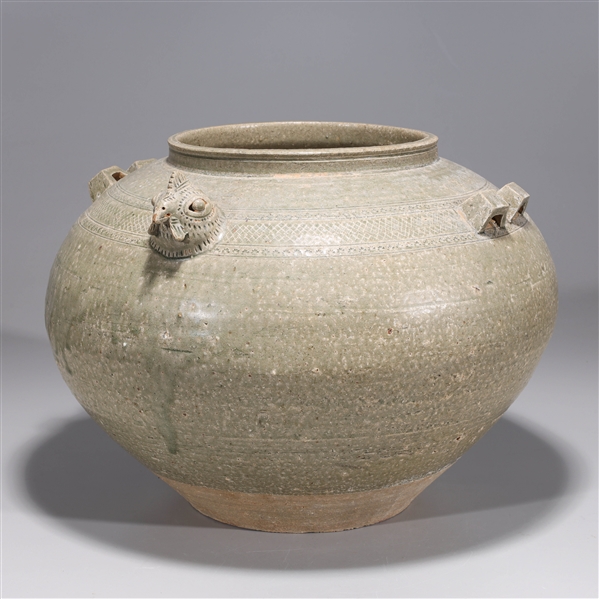 Large Chinese glazed ceramic vase