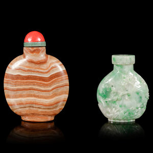 Two Chinese Hardstone Snuff Bottles the 2ad391