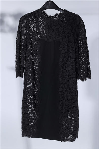Dolce Gabbana black lace dress 2ad39f