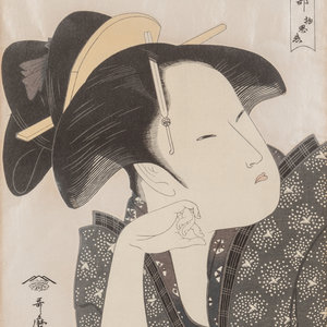 Kitagawa Utamaro Japanese 1753 1806 Geisha five 2ad3f1