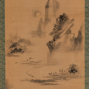 Kano Osanobu Japanese 1796 1846 Landscape ink 2ad3f4