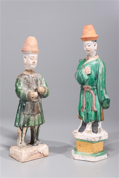 Two Chinese Ming dynasty glazed 2ad426