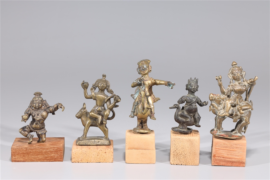 Group of five antique Indian figures 2ad448