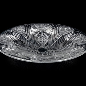 A Lalique Oeillets Charger Post 1948 molded 2ad45b