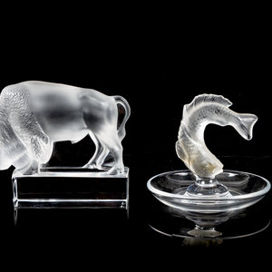 Four Lalique Molded and Frosted 2ad462