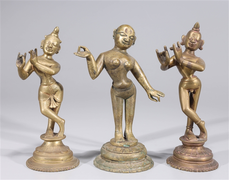 Group of three antique Indian figures 2ad473