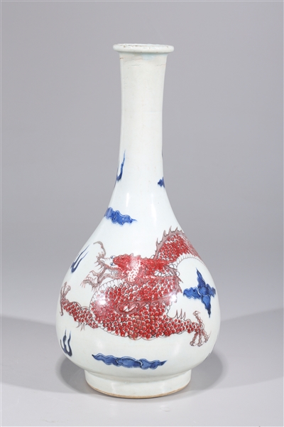 Chinese blue, white, and red porcelain