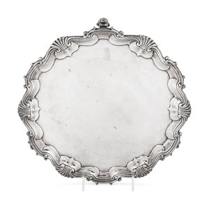 A George II Silver Salver Thos  2ad4d7