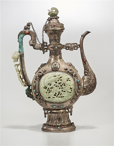 Chinese metal covered ewer with 2ad4f7