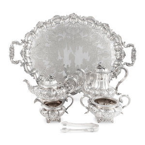 A Victorian Silver Four Piece Tea 2ad52d