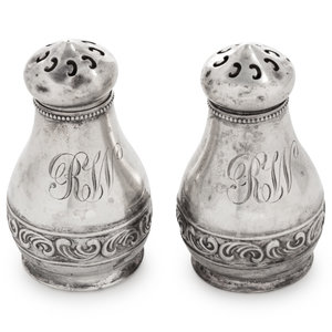 A Pair of American Silver Casters
Maltby,