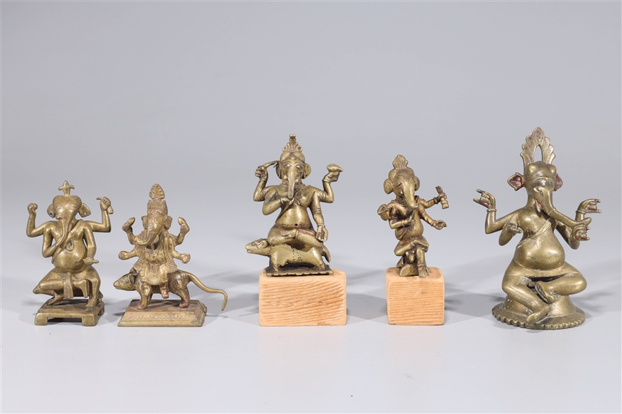 Group of five antique Indian figures 2ad56a
