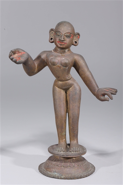 Antique Indian bronze statue of