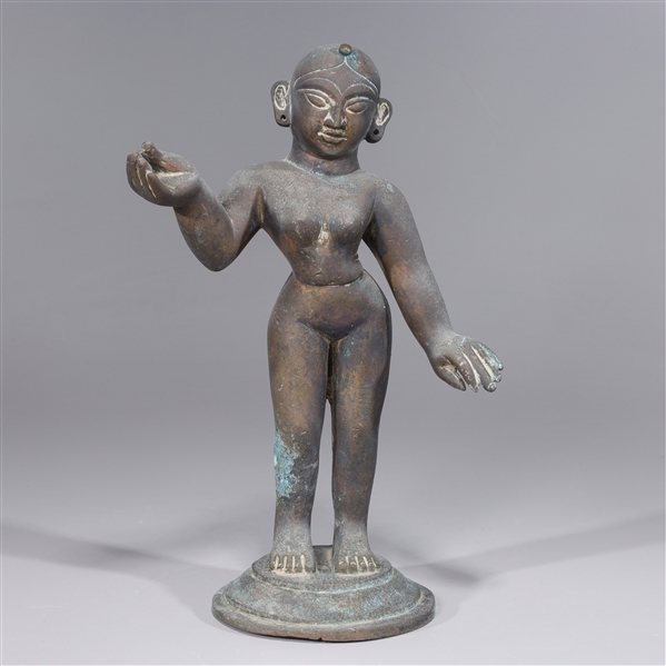 Antique Indian bronze statue of