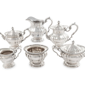 An American Silver Six Piece Tea 2ad570