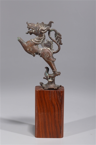 Antique Indian bronze statue of a mythical