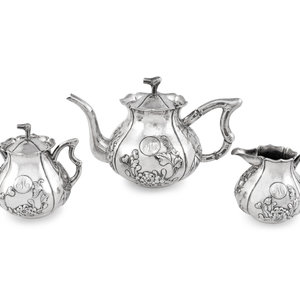 A Chinese Export Silver Three Piece 2ad609