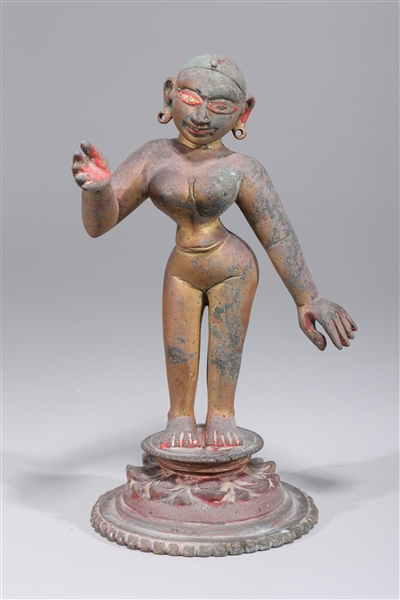 Antique Indian bronze statue of