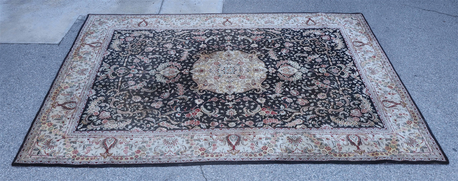 Persian wool rug with flowers and 2ad61c