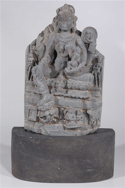 Antique Indian schist carving  2ad641