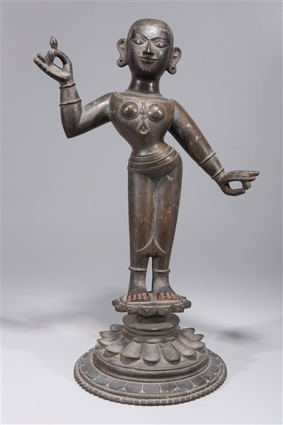 Large antique Indian bronze statue