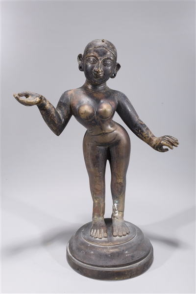 Antique Indian bronze statue of