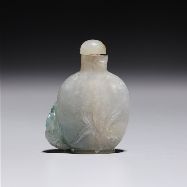 Chinese carved jadeite snuff bottle 2ad662